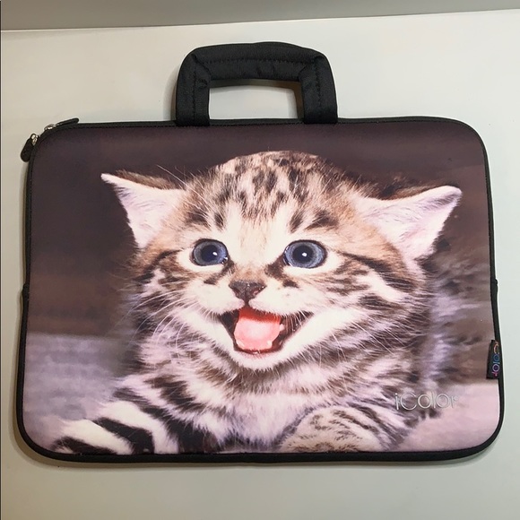 iColor laptop handle bag. Cute kitten photo - Picture 1 of 7